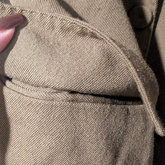 Zara | 100% Wool Fitted Blazer In Dark Camel - Picture 10 of 14